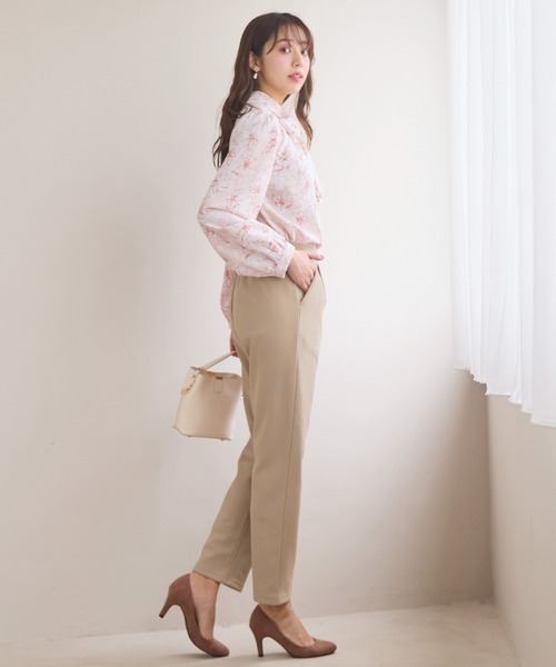 alotta(アロッタ)の「あったか裏起毛カットジョーゼットスリムパンツ(その他パンツ・レディース・グレイッシュブルー/ブラック/ベージュ/ダークグリーン/モカ・L/M/3L/LL)」の18枚目の写真