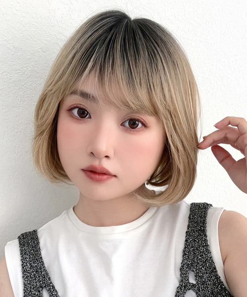 Brightlele(ブライトララ)の「「 ミニョンボブ 」 ウィッグ レディース ボブ ミディアム 自然 フルウィッグ ボブヘア(ウィッグ・レディース・その他1/その他2/その他3/その他5/その他4/その他7/その他6・フリー)」の4枚目の写真