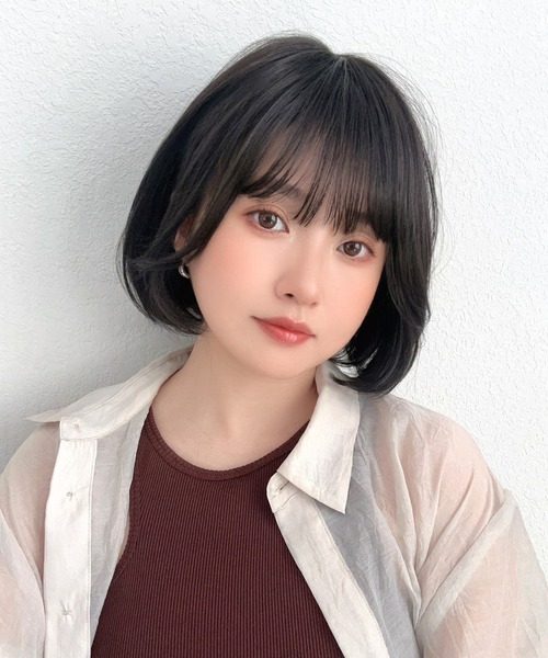Brightlele(ブライトララ)の「「 ミニョンボブ 」 ウィッグ レディース ボブ ミディアム 自然 フルウィッグ ボブヘア(ウィッグ・レディース・その他1/その他2/その他3/その他5/その他4/その他7/その他6・フリー)」の8枚目の写真