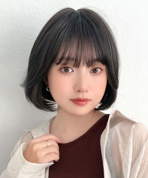 Brightlele(ブライトララ)の「「 ミニョンボブ 」 ウィッグ レディース ボブ ミディアム 自然 フルウィッグ ボブヘア(ウィッグ・レディース・その他1/その他2/その他3/その他5/その他4/その他7/その他6・フリー)」の9枚目の写真
