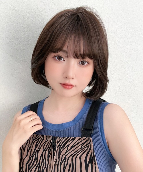 Brightlele(ブライトララ)の「「 ミニョンボブ 」 ウィッグ レディース ボブ ミディアム 自然 フルウィッグ ボブヘア(ウィッグ・レディース・その他1/その他2/その他3/その他5/その他4/その他7/その他6・フリー)」の11枚目の写真