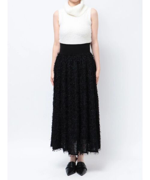 CARLA カーラ Fluffy cami フラッフィーキャミ　ブラック セール】FLUFFY FLARE SK/フラッフィーフレアスカート（スカート