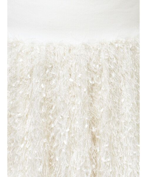 CALNAMUR（カルナムール）の「FLUFFY FLARE SK/フラッフィーフレアスカート（スカート・レディース・オフホワイト/ブラック・FREE）」の11枚目の写真