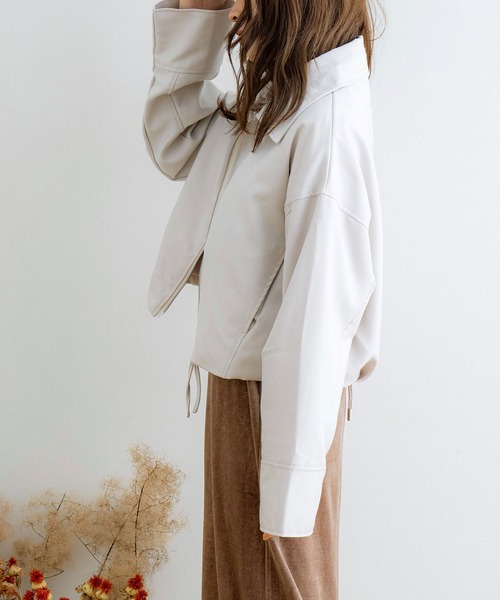 NOAHL（ノアル）の「【NOAHL】エステツイルショートジャケット（テーラードジャケット・レディース・ベージュ/ブラック/アイボリー・FREE）」の14枚目の写真