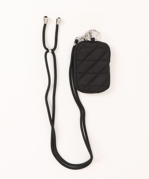 Hamee（ハミィ）の「Melia キルティングガジェット ポーチ & ストラップ（スマホグッズ・レディース・アイボリー/ブラック/ミント/パープル・FREE）」の17枚目の写真