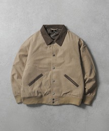 ZIP FIVE | 【ZIP FIVE】 コーデュロイ バイカラー ルーズシルエット スタジャン / ジャケット(ブルゾン)