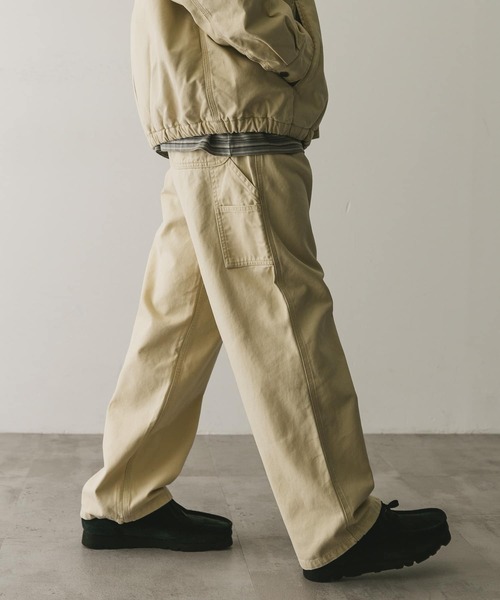 URBAN RESEARCH DOORS（アーバンリサーチドアーズ）の「ダックストレートパンツ（その他パンツ・メンズ・スミクロ/ベージュ・MEDIUM/LARGE）」の12枚目の写真