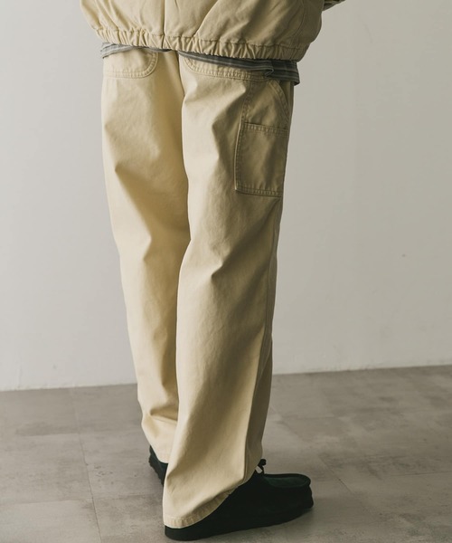 URBAN RESEARCH DOORS（アーバンリサーチドアーズ）の「ダックストレートパンツ（その他パンツ・メンズ・スミクロ/ベージュ・MEDIUM/LARGE）」の13枚目の写真