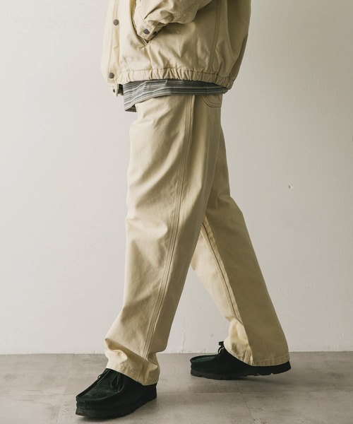 URBAN RESEARCH DOORS（アーバンリサーチドアーズ）の「ダックストレートパンツ（その他パンツ・メンズ・スミクロ/ベージュ・MEDIUM/LARGE）」の15枚目の写真