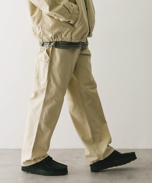 URBAN RESEARCH DOORS（アーバンリサーチドアーズ）の「ダックストレートパンツ（その他パンツ・メンズ・スミクロ/ベージュ・MEDIUM/LARGE）」の16枚目の写真