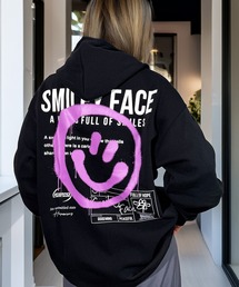 映えグラフィック フードロゴ レトロ プル パーカー 韓国ストリート