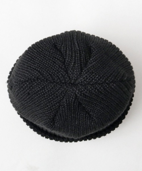 セール】POLO刺繍 あぜ編み ビッグシルエット リブニットワッチ
