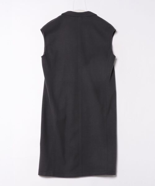 DIARIUM(ディアリウム)の「【日本製】ニードルストレッチテーラードジレ(ベスト・レディース・ブラック/チャコールグレー・M)」の3枚目の写真