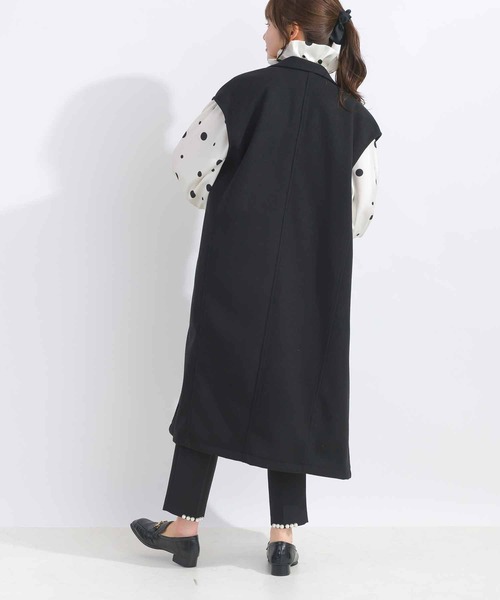 DIARIUM(ディアリウム)の「【日本製】ニードルストレッチテーラードジレ(ベスト・レディース・ブラック/チャコールグレー・M)」の12枚目の写真