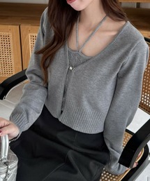 clear | ケーブルニットキャミソール＋カーディガンセット ≪2024AW新作≫(カーディガン/ボレロ)