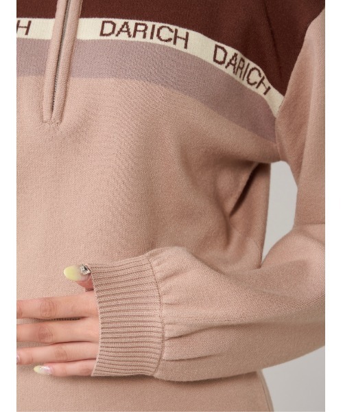 Darich（ダーリッチ）の「マルチカラーニットミニワンピース