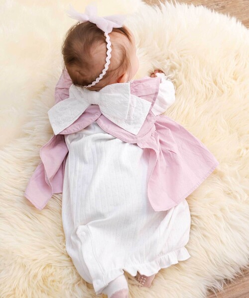 SLAP SLIP BABY（スラップスリップベビー）の「バックリボンフレアスカートドレススタイ【専用ケース付き】（ベビーギフト・キッズ・ブルー/ピンク・FREE）」の4枚目の写真