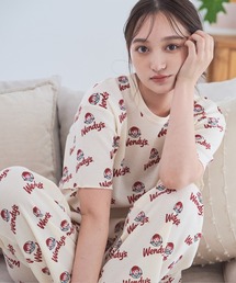 FRUIT OF THE LOOM（フルーツオブザルーム）の「FTL×Wendy'sワッフルルームウエア / ワンマイルウェア / パジャマセット ルームセット セットアップ 上下2点セット / ギフト プレゼント（その他ルームウェア）」