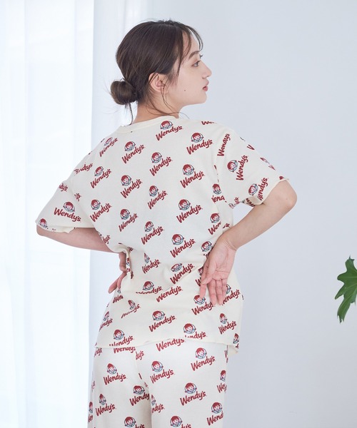 FRUIT OF THE LOOM（フルーツオブザルーム）の「FTL×Wendy'sワッフルルームウエア / ワンマイルウェア / パジャマセット ルームセット セットアップ 上下2点セット / ギフト プレゼント（その他ルームウェア・レディース・オフホワイト/ブルー・S/M/L）」の14枚目の写真