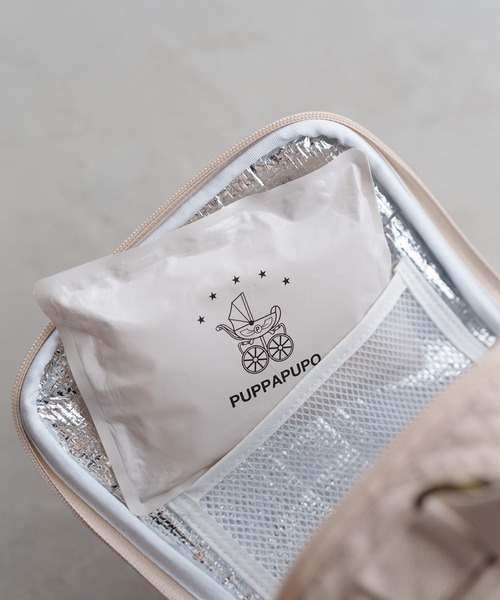 オーダー専用 ヌビ 保冷保温ポーチ♡ グレー×マーガレット刺繍柄