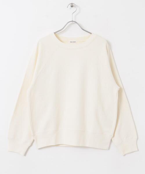 FORK&SPOON（フォークアンドスプーン）の「FORK&SPOON　スーピマコットン混反毛クルーネックスウェット（スウェット・レディース・スミクロ/アイボリー/ライトブルー・1）」の20枚目の写真