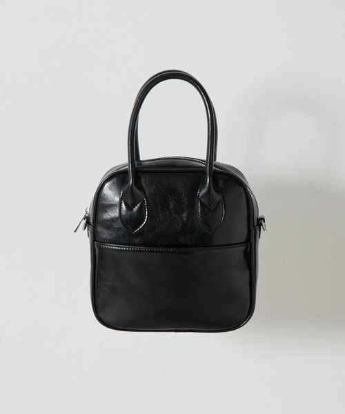 COLONY 2139(コロニートゥーワンスリーナイン)の「スクエアボストンバッグ(ボストンバッグ・レディース・シルバー/ライトグレー/ブラック・FREE)」の4枚目の写真