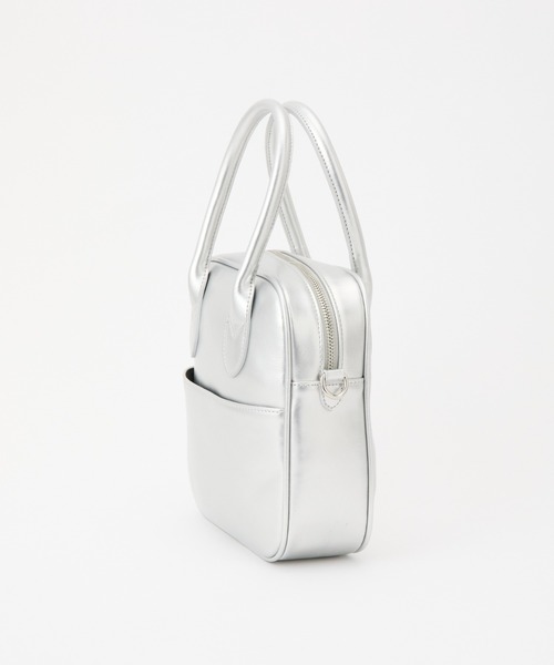 COLONY 2139(コロニートゥーワンスリーナイン)の「スクエアボストンバッグ(ボストンバッグ・レディース・シルバー/ライトグレー/ブラック・FREE)」の13枚目の写真