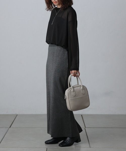 COLONY 2139(コロニートゥーワンスリーナイン)の「スクエアボストンバッグ(ボストンバッグ・レディース・シルバー/ライトグレー/ブラック・FREE)」の22枚目の写真