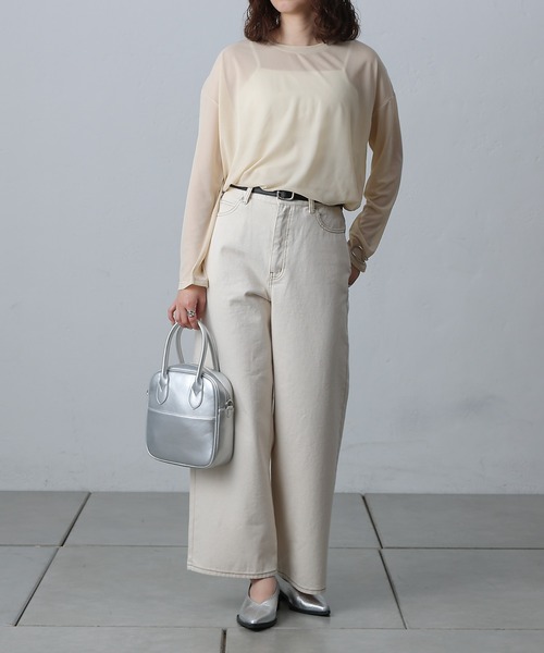 COLONY 2139(コロニートゥーワンスリーナイン)の「スクエアボストンバッグ(ボストンバッグ・レディース・シルバー/ライトグレー/ブラック・FREE)」の17枚目の写真