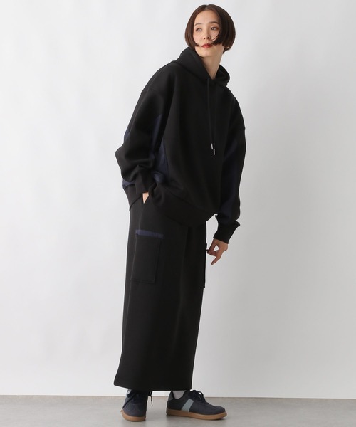 LEPSIM（レプシィム）の「ポケット付き異素材パーカー　290951（パーカー・レディース・ホワイト系その他/グレー系その他/ブラック系その他・FREE）」の16枚目の写真