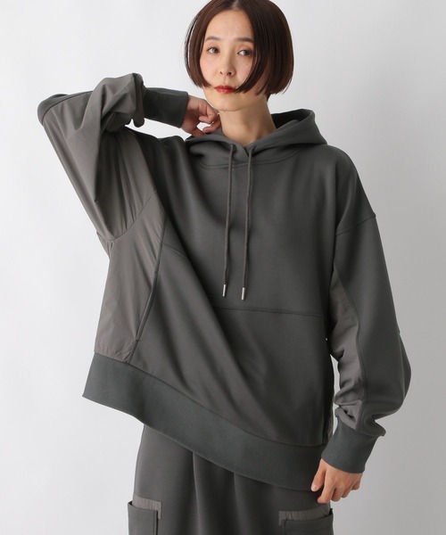 LEPSIM（レプシィム）の「ポケット付き異素材パーカー　290951（パーカー・レディース・ホワイト系その他/グレー系その他/ブラック系その他・FREE）」の19枚目の写真