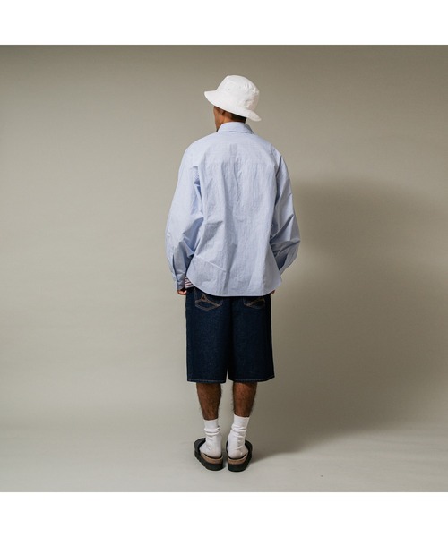 APPLEBUM(アップルバム)の「Denim Shorts(デニムパンツ・メンズ・インディゴブルー/ワンウォッシュ・MEDIUM/LARGE/X-LARGE)」の4枚目の写真