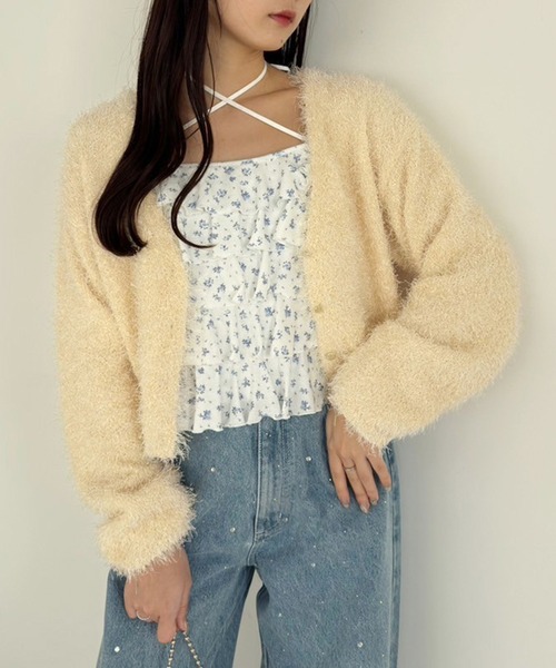 one after another NICE CLAUP（ワンアフターアナザーナイスクラップ）の「フリルキャミソール（キャミソール・レディース・ホワイト系その他/ブルー系その他/オフホワイト/ブラック・FREE）」の11枚目の写真