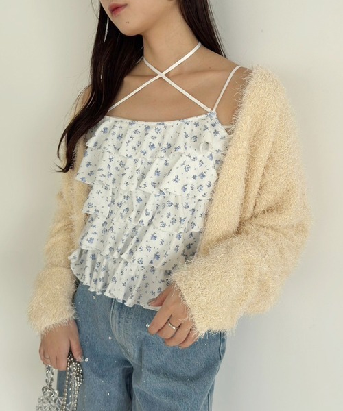 one after another NICE CLAUP（ワンアフターアナザーナイスクラップ）の「フリルキャミソール（キャミソール・レディース・ホワイト系その他/ブルー系その他/オフホワイト/ブラック・FREE）」の21枚目の写真