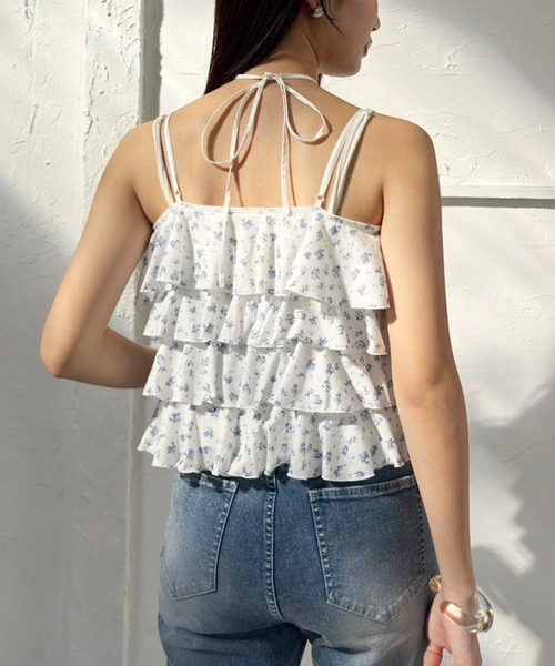 one after another NICE CLAUP（ワンアフターアナザーナイスクラップ）の「フリルキャミソール（キャミソール・レディース・ホワイト系その他/ブルー系その他/オフホワイト/ブラック・FREE）」の20枚目の写真