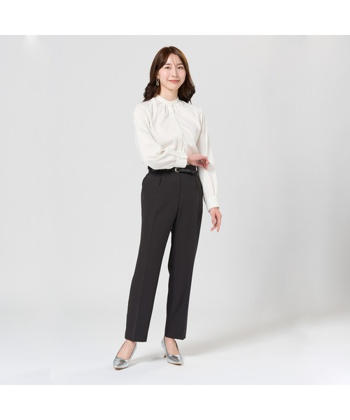 TOKYO SHIRTS(トウキョウシャツ)の「【吸水速乾】【COFREX】ピコレース レディース長袖シャツ(シャツ/ブラウス・レディース・ホワイト・M/L/LL/XL/S)」の3枚目の写真