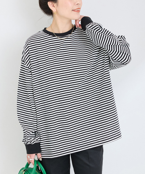 販売会限定 KAJAボーダーロンT ブラック OVY サイズ1 販売会限定 KAJAボーダーロンT ブラック OVY サイズ1 販売会限定 KAJA