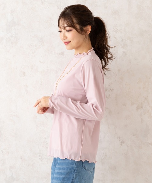 tシャツ パウダリーチュールカットソー レディース セール】パウダリーチュールカットソー（Tシャツ/カットソー