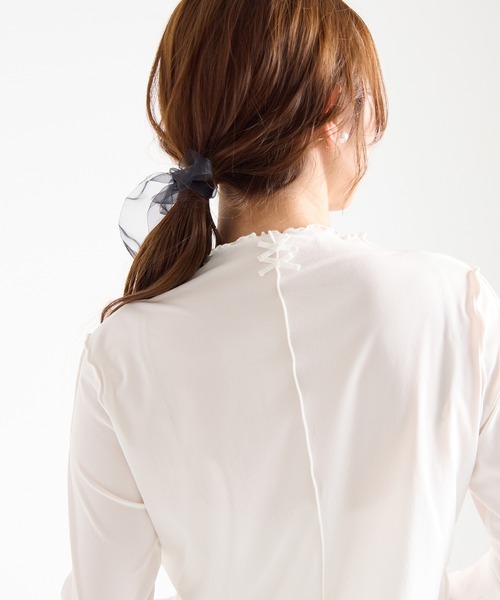 tシャツ パウダリーチュールカットソー レディース セール】パウダリーチュールカットソー（Tシャツ/カットソー