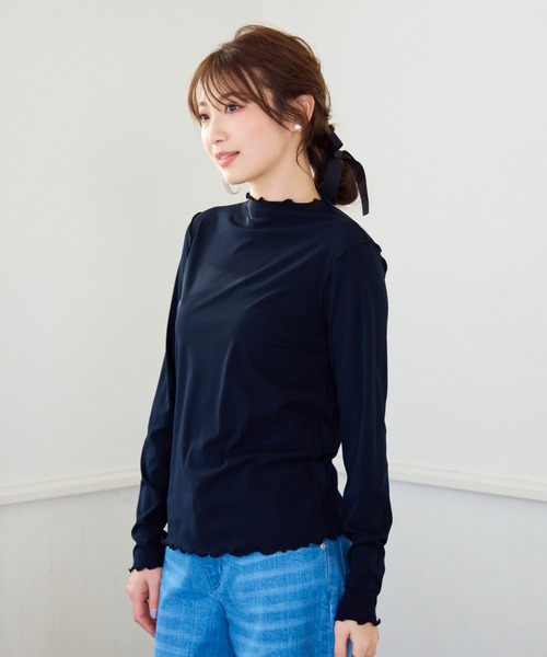 tシャツ パウダリーチュールカットソー レディース セール】パウダリーチュールカットソー（Tシャツ/カットソー
