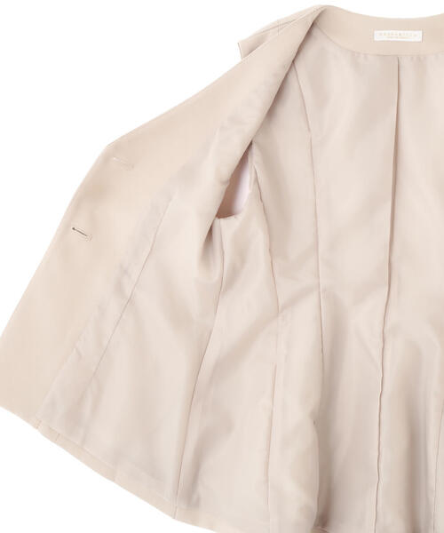 PROPORTION BODY DRESSING(プロポーションボディドレッシング)の「ノーカラージレ / 1215155204(ベスト・レディース・ブラック/ベージュ・SMALL/MEDIUM)」の3枚目の写真