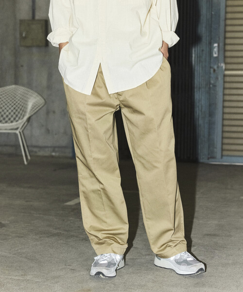 RED KAP（レッドキャップ）の「RED KAP/レッドキャップ 【新色追加】別注 SMU PT-38 SETUP 2TUCK WIDE PANTS/リラックスフィット（チノパンツ・メンズ・ブラウン/チャコールグレー/ブラック/ベージュ/オリーブ/ネイビー・MEDIUM/SMALL/LARGE）」の22枚目の写真