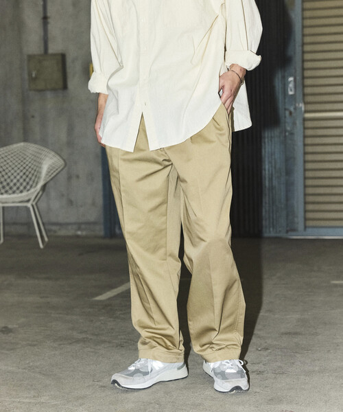 RED KAP（レッドキャップ）の「RED KAP/レッドキャップ 【新色追加】別注 SMU PT-38 SETUP 2TUCK WIDE PANTS/リラックスフィット（チノパンツ・メンズ・ブラウン/チャコールグレー/ブラック/ベージュ/オリーブ/ネイビー・MEDIUM/SMALL/LARGE）」の19枚目の写真