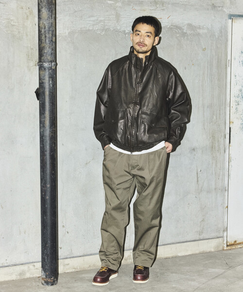 RED KAP（レッドキャップ）の「RED KAP/レッドキャップ 【新色追加】別注 SMU PT-38 SETUP 2TUCK WIDE PANTS/リラックスフィット（チノパンツ・メンズ・ブラウン/チャコールグレー/ブラック/ベージュ/オリーブ/ネイビー・MEDIUM/SMALL/LARGE）」の15枚目の写真