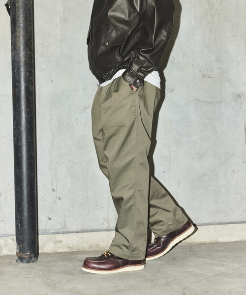 RED KAP（レッドキャップ）の「RED KAP/レッドキャップ 【新色追加】別注 SMU PT-38 SETUP 2TUCK WIDE PANTS/リラックスフィット（チノパンツ・メンズ・ブラウン/チャコールグレー/ブラック/ベージュ/オリーブ/ネイビー・MEDIUM/SMALL/LARGE）」の11枚目の写真