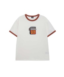 SPLR（エス・ピー・エル・アール）の「ティーシャツ｜Canned Logo Brown Ringer Tee｜SPLR（Tシャツ/カットソー）」