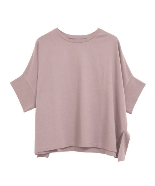aquagarage(アクアガレージ)の「ビックシルエットカットソー(Tシャツ/カットソー・レディース・ピンク/イエロー/ブラック/チャコール・M)」の4枚目の写真