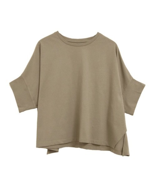 aquagarage(アクアガレージ)の「ビックシルエットカットソー(Tシャツ/カットソー・レディース・ピンク/イエロー/ブラック/チャコール・M)」の8枚目の写真