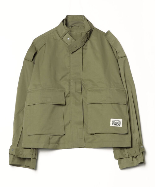 REPLAY(リプレイ)の「マキシポケット付きフルジップジャケット(その他アウター・レディース・オリーブ・SMALL/MEDIUM/X-SMALL)」の1枚目の写真