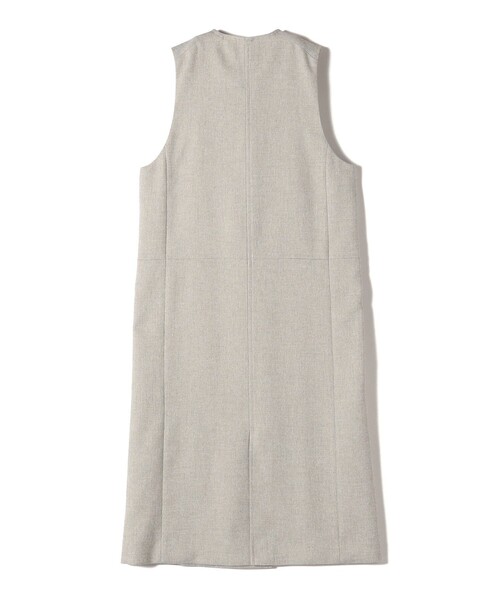 SHIPS(シップス)の「〈手洗い可能〉シャークスキン ジレ ワンピース(ワンピース・レディース・ベージュ/ネイビー・ONE SIZE)」の14枚目の写真